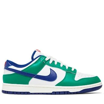 Кроссовки Nike Dunk Low Retro White/Gorge Green/Deep Royal Blue/Sail